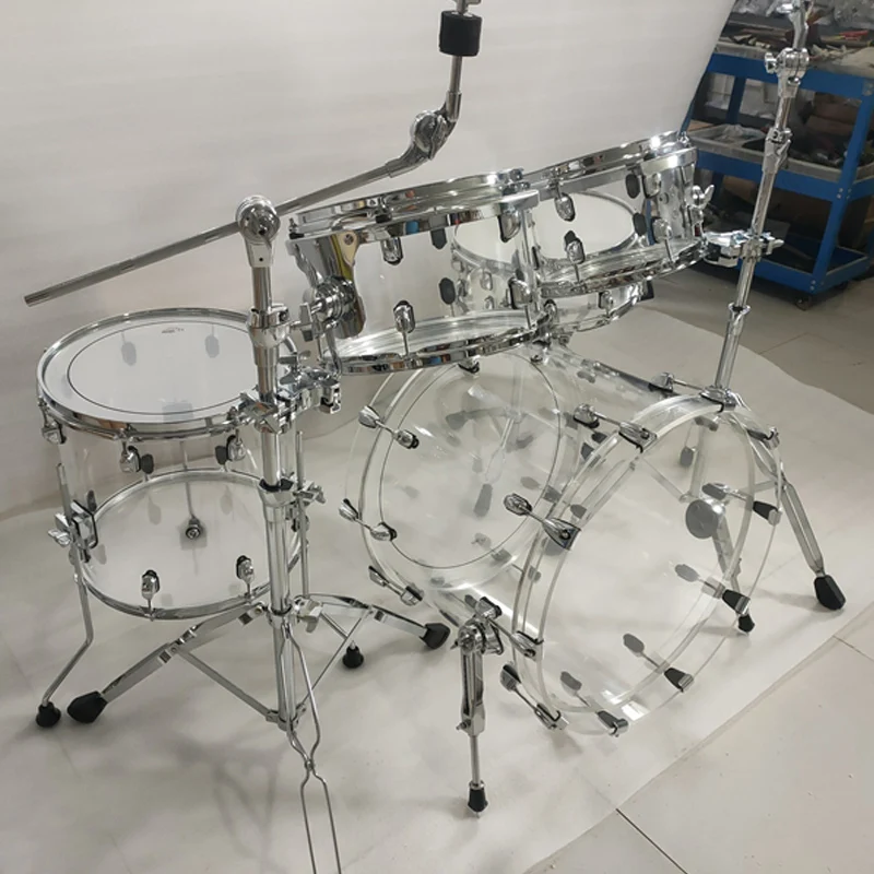 12x8 inch 16x16 inch 20x18inch acrylic drum floor completed drum transparent color