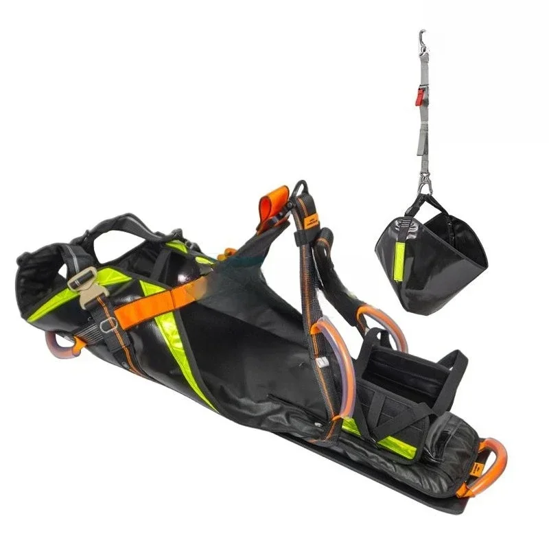 Narrow space rescue stretcher, fire rope rescue stretcher