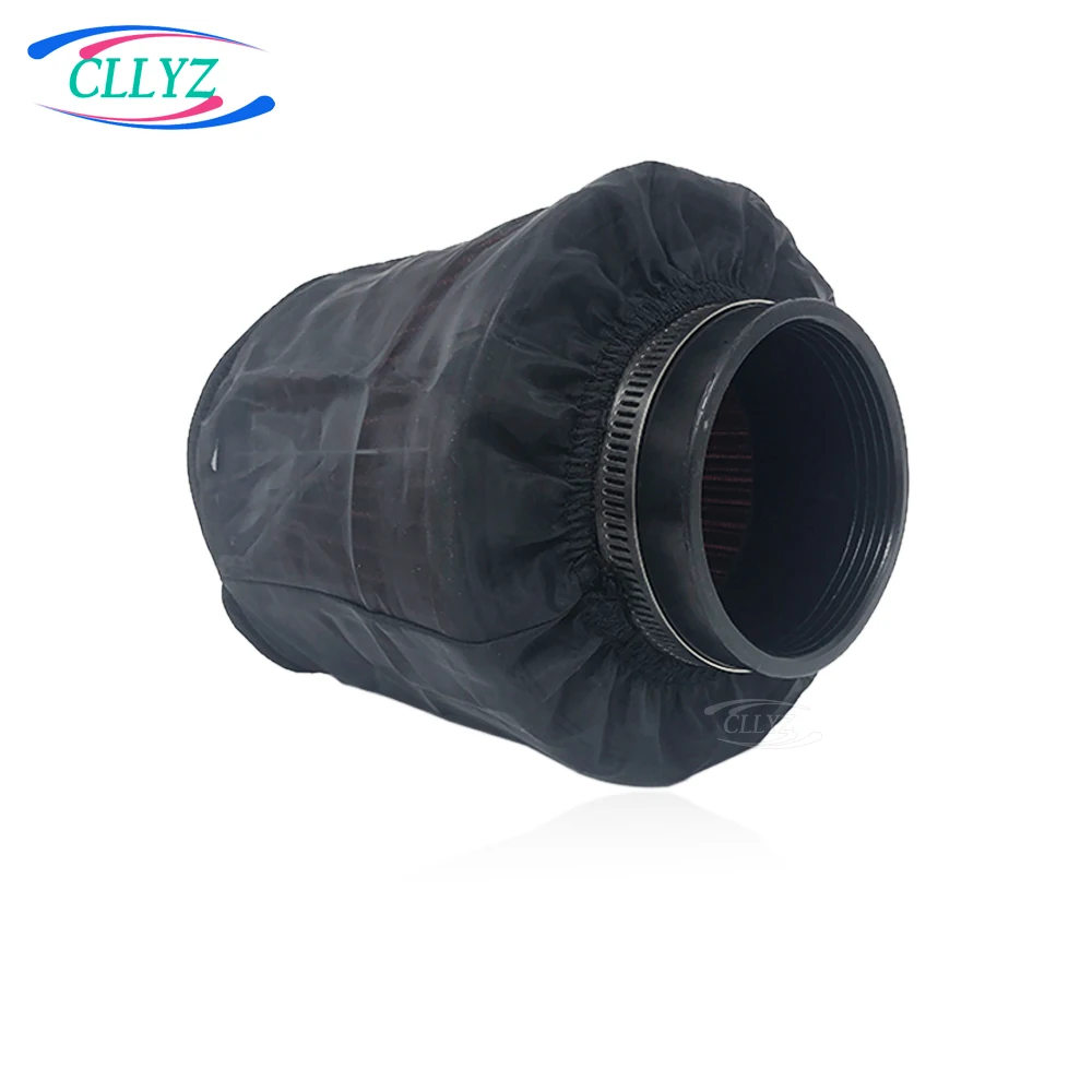 K& Conical Air Filter Protective Cover Universal Black Cold Air Intake Filter Mask Thickened Dustproof and Waterproof