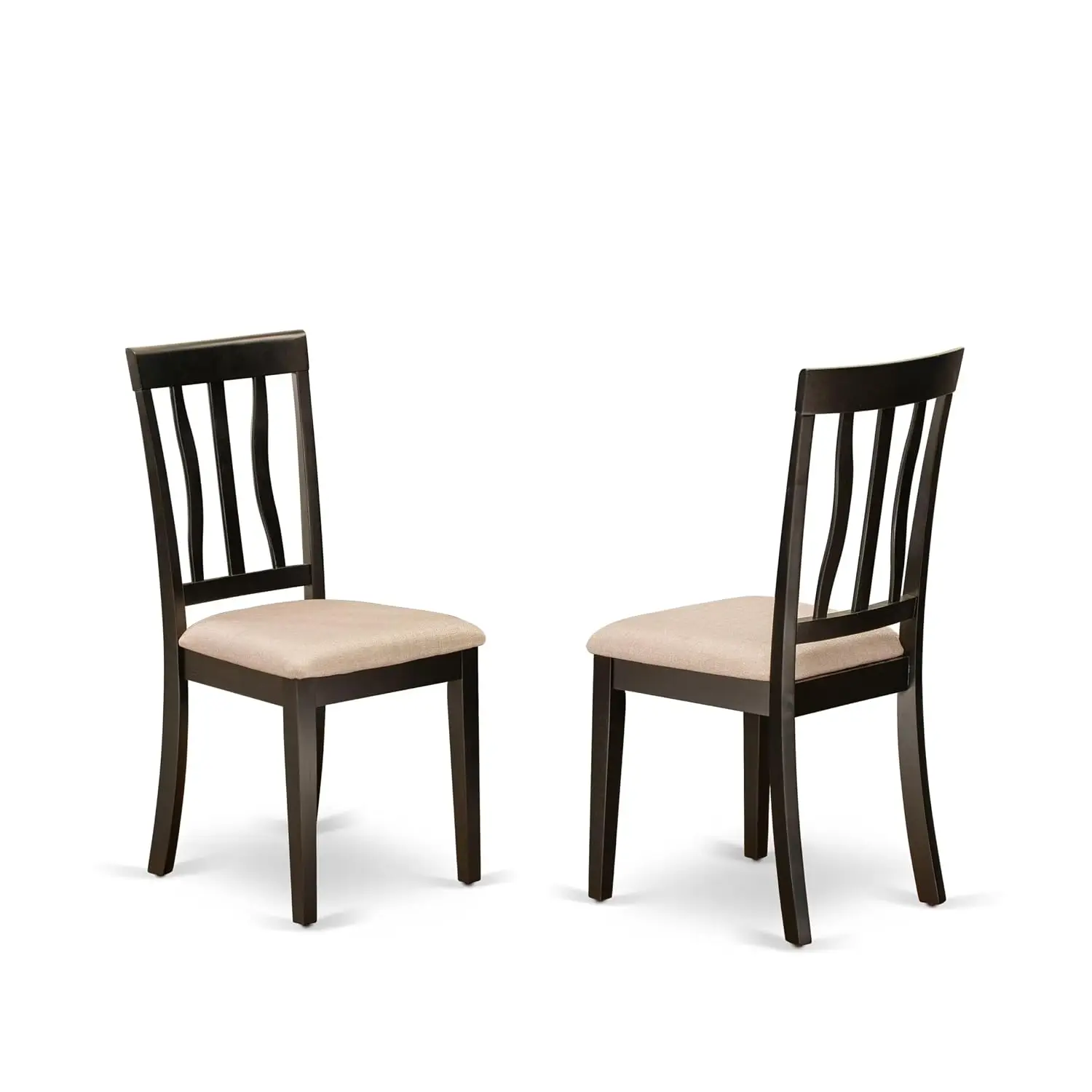 Round Dining Table with Pedestal & 4 Linen Upholstered Chairs 36x36 Inch Kitchen Dining Room Furniture Set, Customized