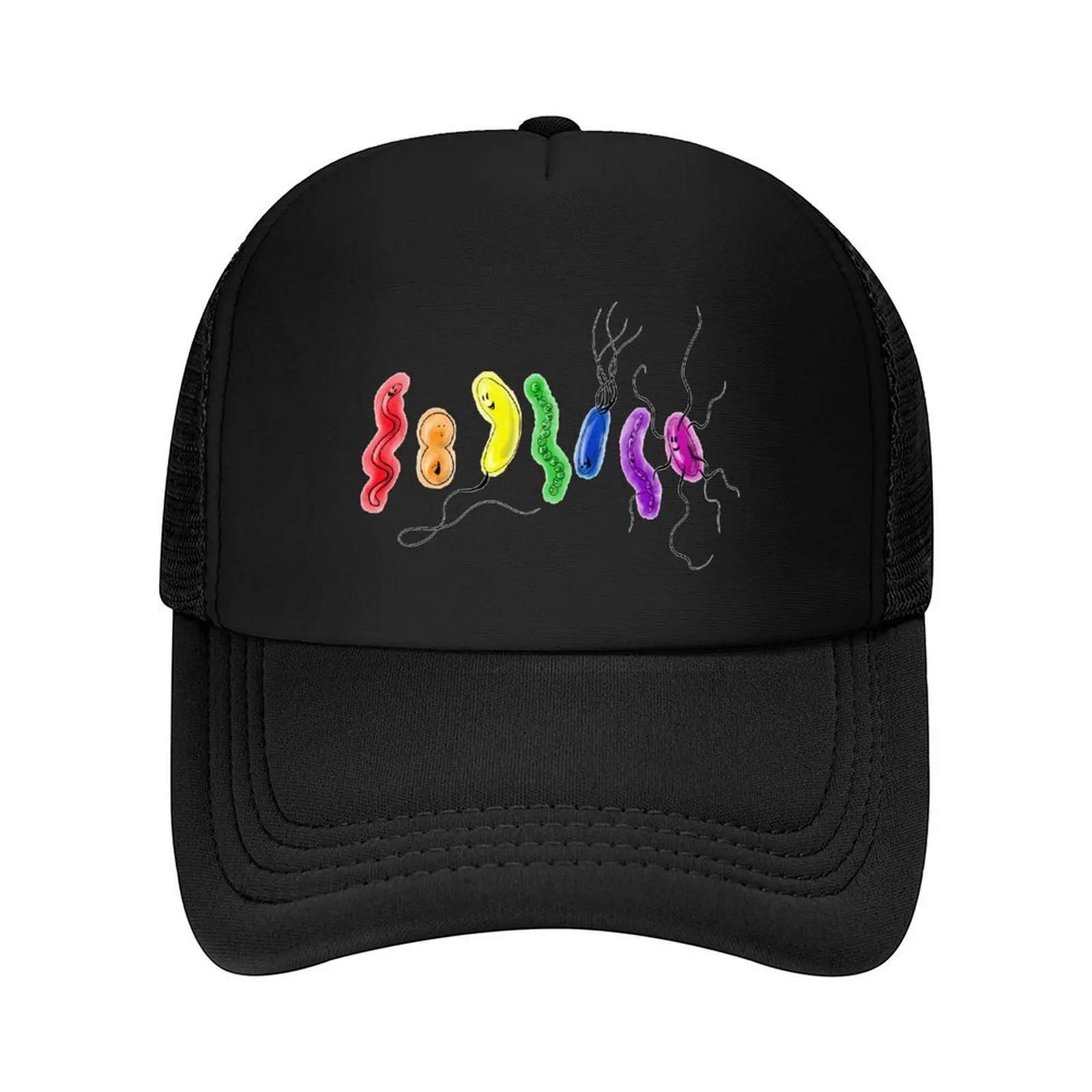 

Pride Rainbow Bacteria Baseball Cap Ball Cap Golf Hat Man Fashion Beach sailor cap for men Men Luxury Brand Women's