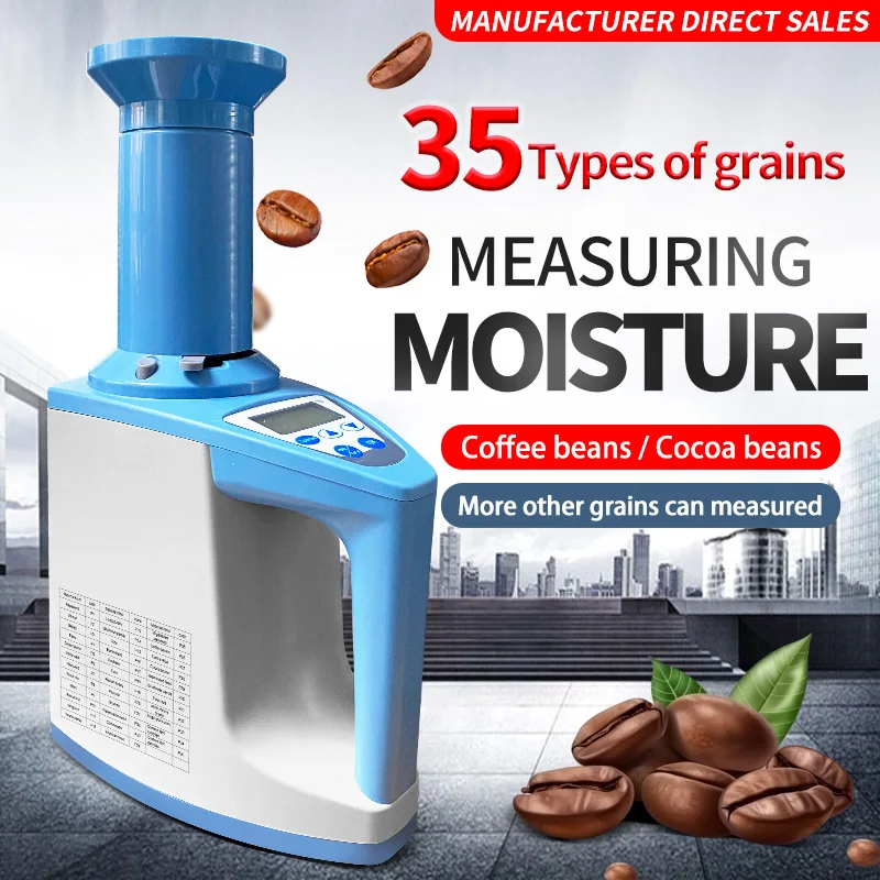 Upgraded Version 35 Types of Grain  Grain Moisture Measuring Instruments Rice Coffee Bean Moisture Measuring Instruments