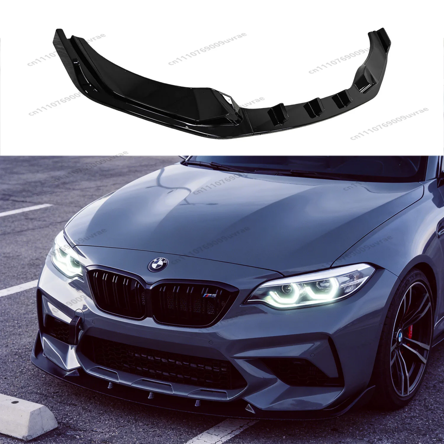 

Competiton Style ABS Front Bumper Lip Spoiler Splitter Diffuser Canards Blade For BMW F87 M2 M2CS 2016-2021 Bodykits Tuning