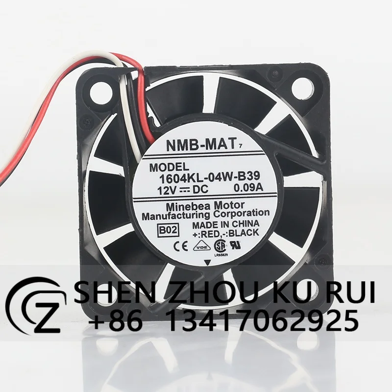 

NMB-MAT 1604KL-04W-B39 4CM 3-wire DC12V 0.09A 4010 Silent Cabinet Frequency Converter 40X40X10MM Cooling Fan