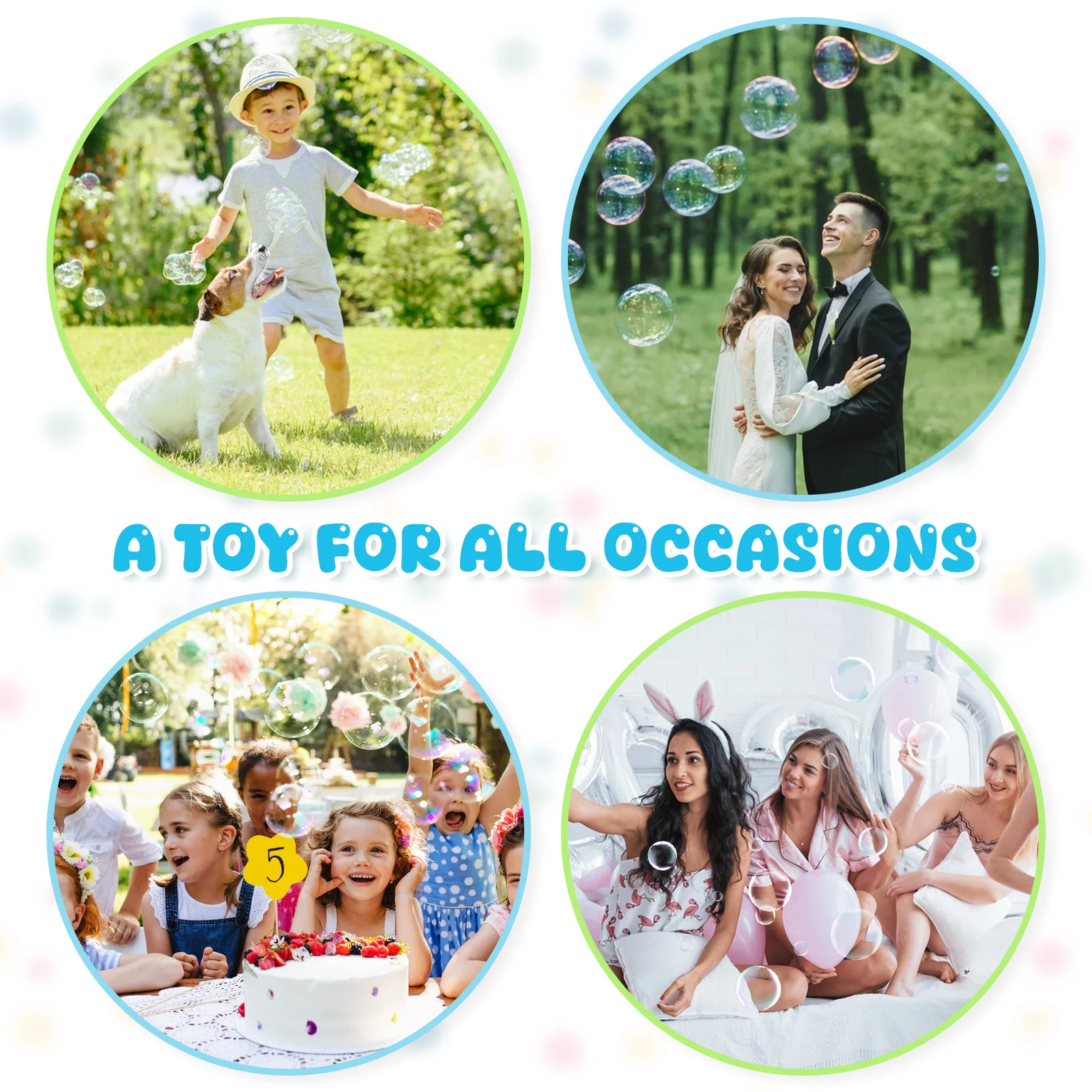 أدوات الفقاعات للأطفال مجموعة واحدة من عصا الفقاعات الممتعة لعبة صابون الفقاعات للعب في الهواء الطلق مجموعة هدايا عيد الميلاد #1