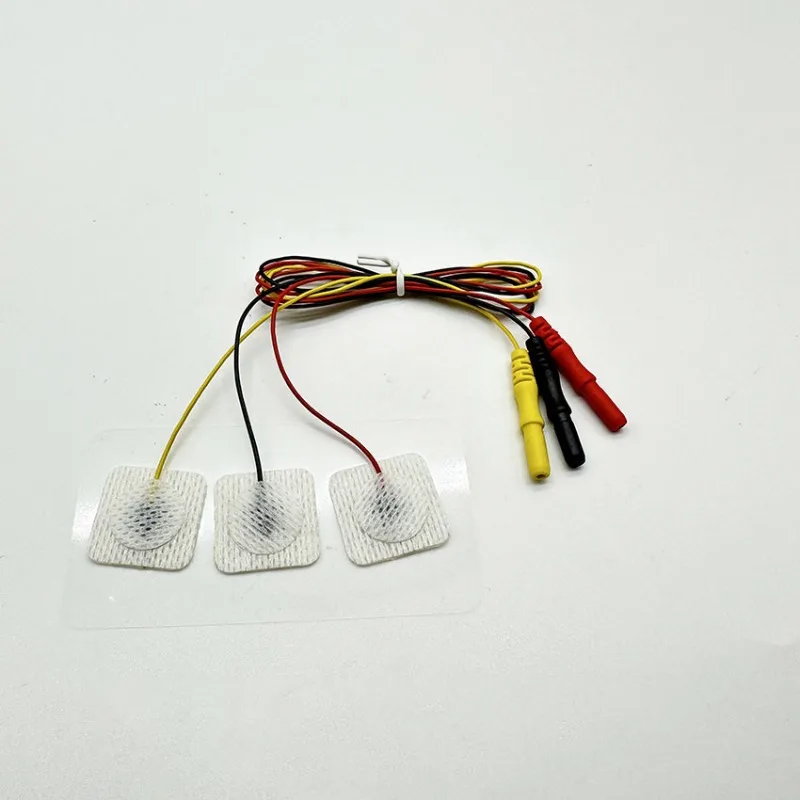 Electrode Pads with Wire Patch 3 Pcs Per Board, Foam Monitor Newborn with Wire DIN Type