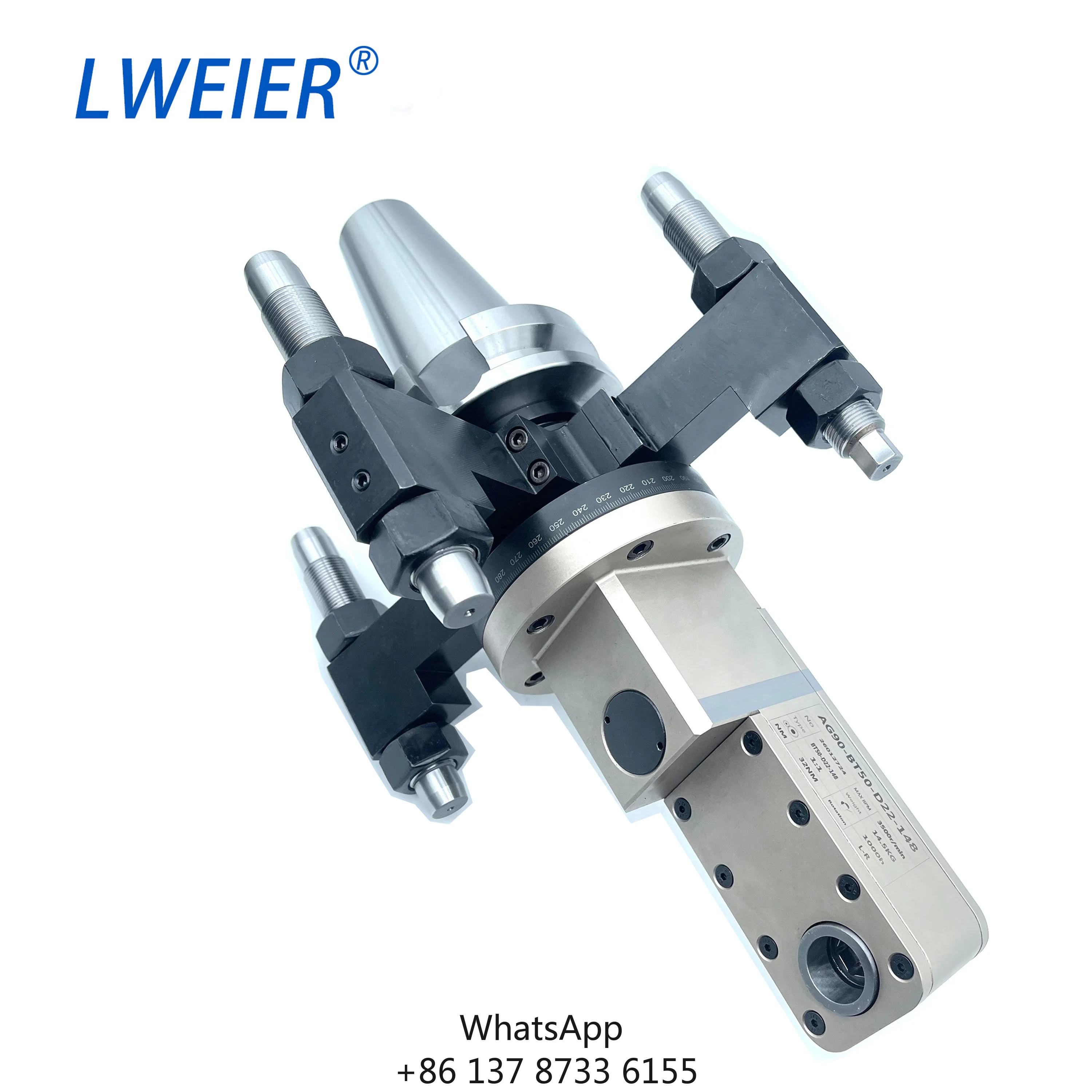 Side Milling Angle Head Cavity Processing Right Angle Milling Head Anti-interference Angle Head Non-standard Customization