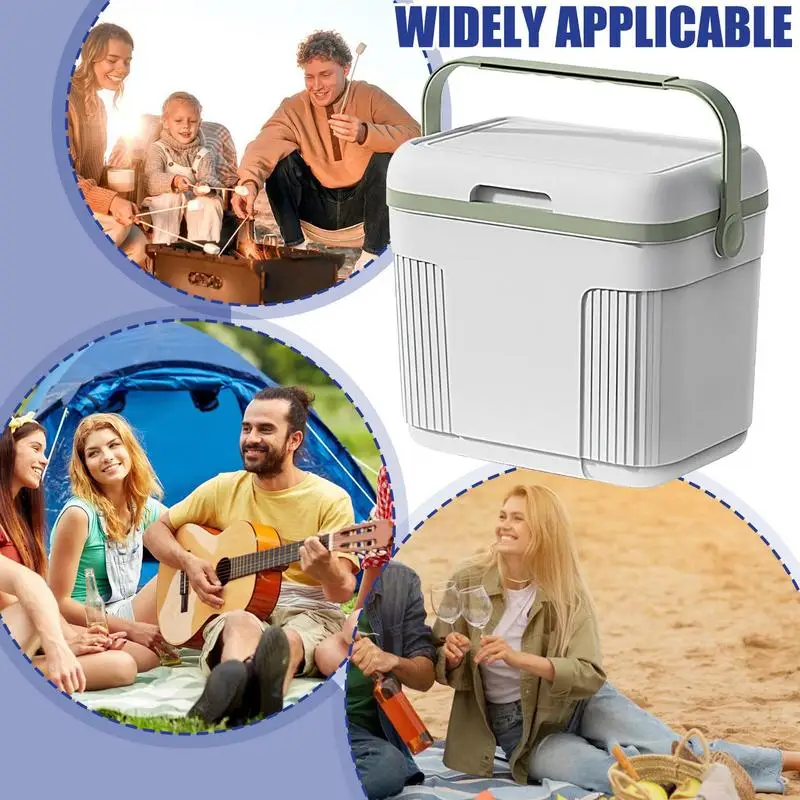 10L Car Camping Fridge Insulation Box Auto Traveling Ice Chest Camping Picnic Cooler Box For Lunch Car Accessories
