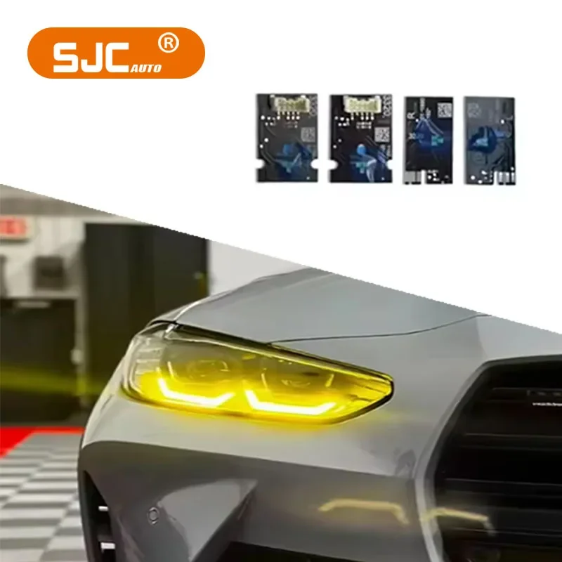 SJC Yellow DRL Modules Non-Laser for G80 M3&G82 G83 M4 F95 X5M 2021-PRESENT New Upgrade DRL Head Lamps High Low Modules