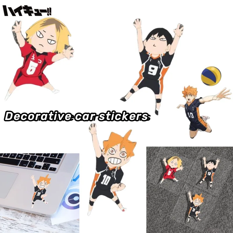 

Haikyuu Hinata Shoyo Kozume Kenma 2D Anime Peripherals Creative Personality Cartoon Car Chassis Decoration Waterproof Sticker