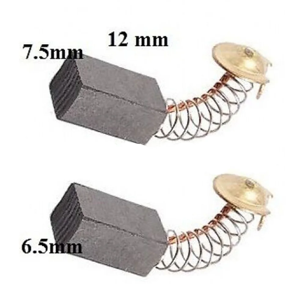 2pcs Carbon Brushes For Guild PDH26G Rotary Hammer Drill 1000W 6.5x7.5x12mm E15 Power Tools Replacement Accessories
