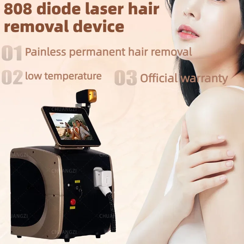 

The latest ice titanium safe and painless 808 diode laser ice platinum laser hair removal device in 2025