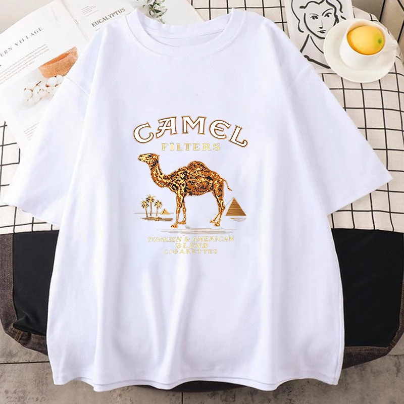 Camel Cigarette Pyramid Classic Graphics Men Women T-Shirt 2026 New American Style Tough Fashion Unisex Shirt Loose Casual Tees