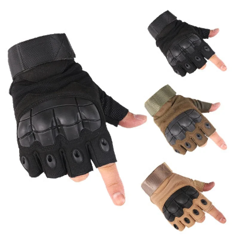 

Tactical Half Finger Soft Shell Special Forces Oji Anti-Skid Wear-Resistant Combat Outdoor Touch Screen Anti-Cutting Shock Absor