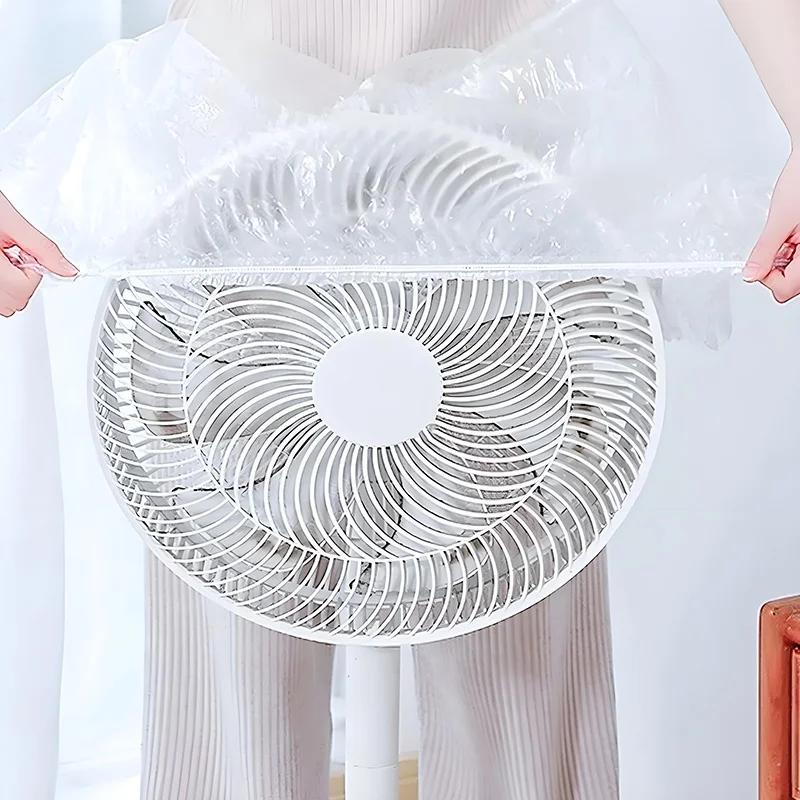 Large Clear Dust Cover 47x24 Inch for Post-Holiday Storage - Elastic Edge Protector for Fans, Seasonal Decor, and Kitchenware