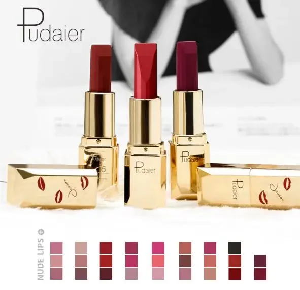 New Sexy Nude 26 Color Cosmetics Lip Stick Moisturizer Long Lasting Lips Batom Makeup Matte Black Lipstick Waterproof maquiagem