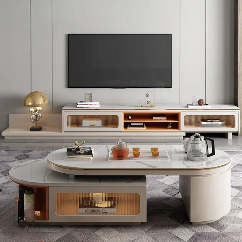 Luxury Furniture Modern Living Room Entertainment Center Tv Table Cheap Simple Rack Multifunction Home Aesthetic Stand Salon
