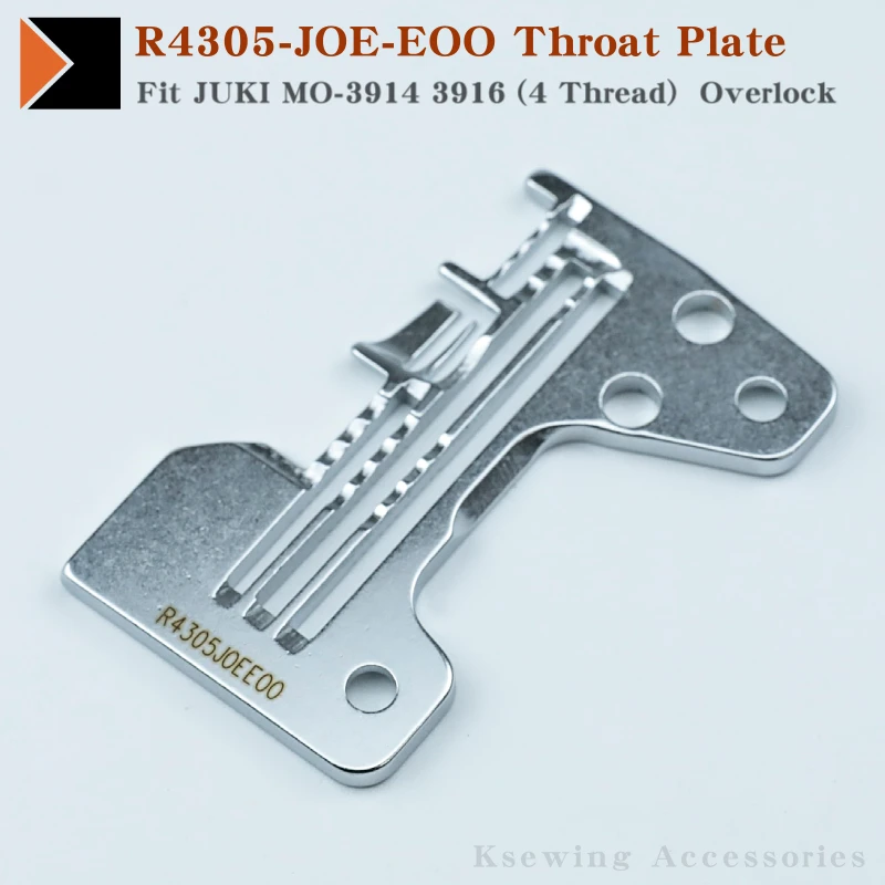 

R4305-JOE-EOO ГОРЛОВАЯ пластина подходит для JUKI MO-3914 3916 (4 нити) Промышленная швейная машина-оверлок настоящая качественная игловая пластина