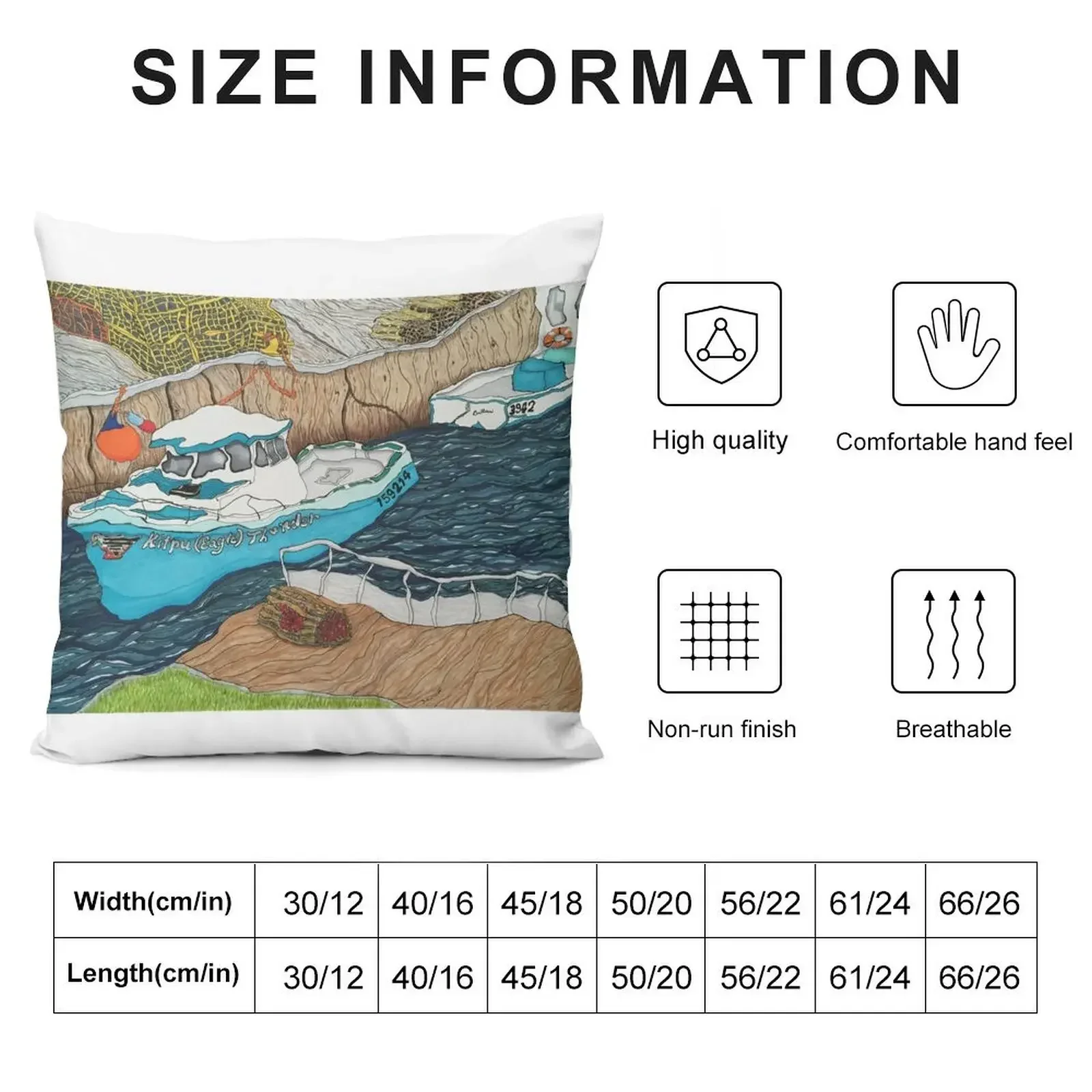 Pugwash Boats~Painting by Dawn Langstroth ?2020 Throw Pillow Custom Cushion Photo Marble Cushion Cover Pillowcases pillow