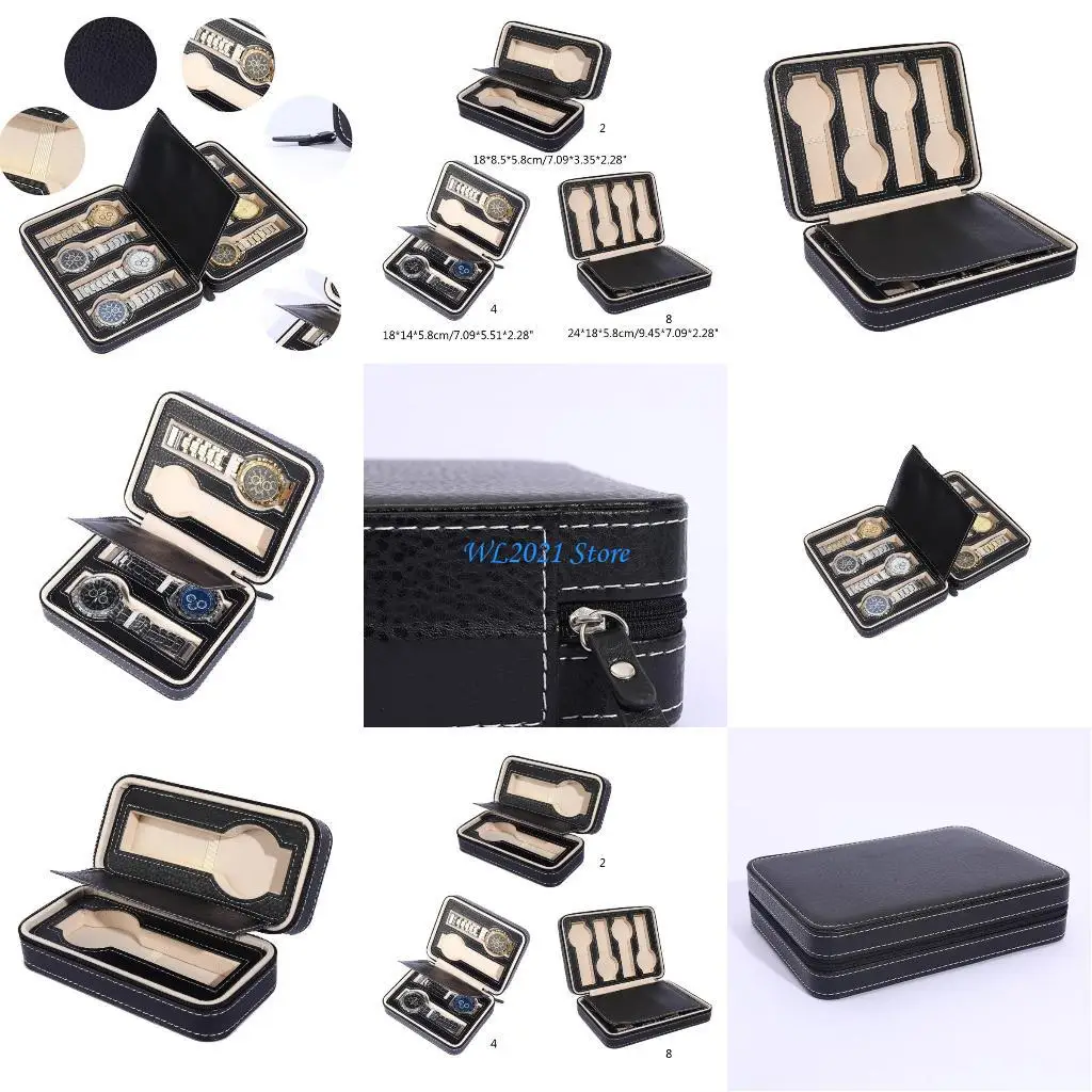 

G5GC Watch Box Display-Case Storage Watch Holder Zipper Exquisite Durable