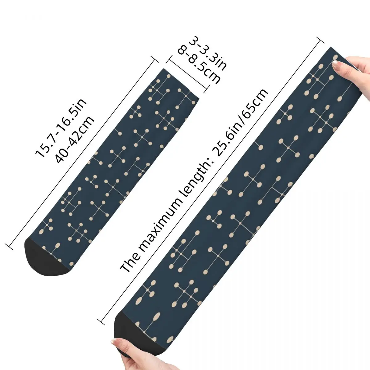 Midcentury Modern Dots Socks Men Women Polyester Fashion Socks Novelty Spring Summer Autumn Winter Stockings Gift