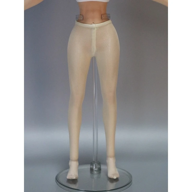 1/6 Scale Thin Ice Silk Conjoined Body Leggings Female Soldier Pantyhose Socks Model Female for 12'' Toy Action Body Accessory