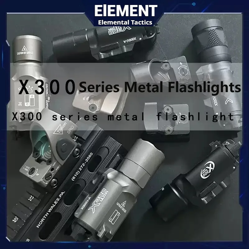 Surefire X300u X300 Pistol Scout Light Light Rifle Strobe Flashlight Hunting Outdoor Tactical Gear High Quality Metal Flashlight