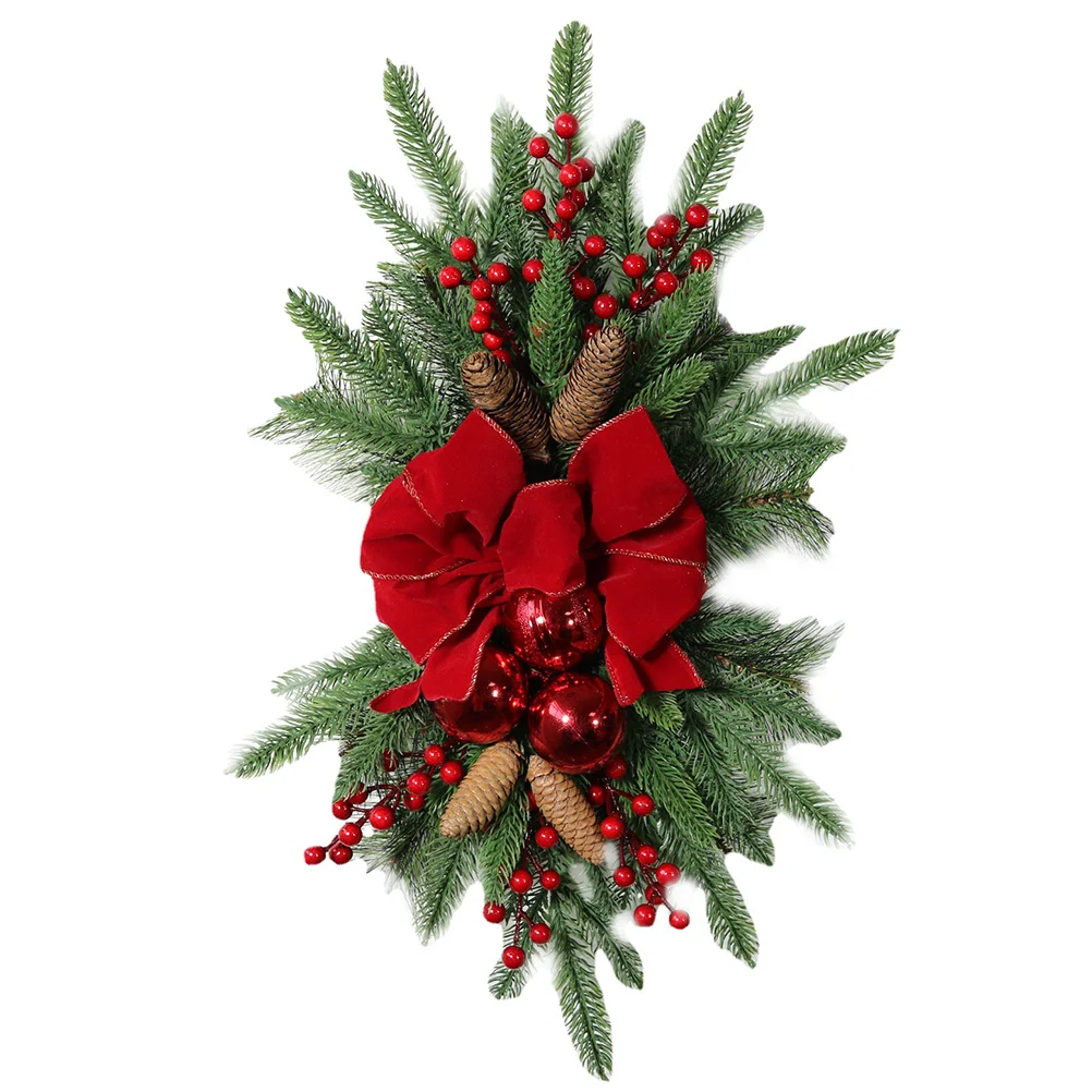 

Christmas Door Decoration Xmas Tree Decorative Hanging Ornament Staircase Wreath Party Favors Christmas Decorations Xmas Door
