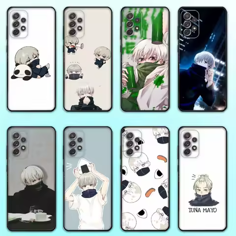 Anime T-Toge Inumaki Phone Case For Samsung S25,S24,S21,S22,S23,S30,Ultra,S20,Plus,Fe,Lite,Note,10,9,5G Black Cover