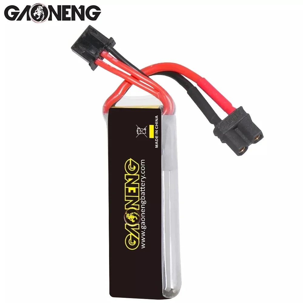 3 sztuki GAONENG GNB 2S 7.6V 380mAh bateria LiPo 180C HV z XT30U-F / PH2.0 3-pinowe złącze wtykowe do dron FPV Emax NanoHawk