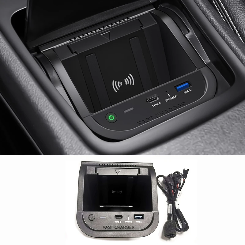 15W Car wireless charger center console phone charger charging holder for Mercedes Benz W176 C156 C177 GLA CLA 2014-2018