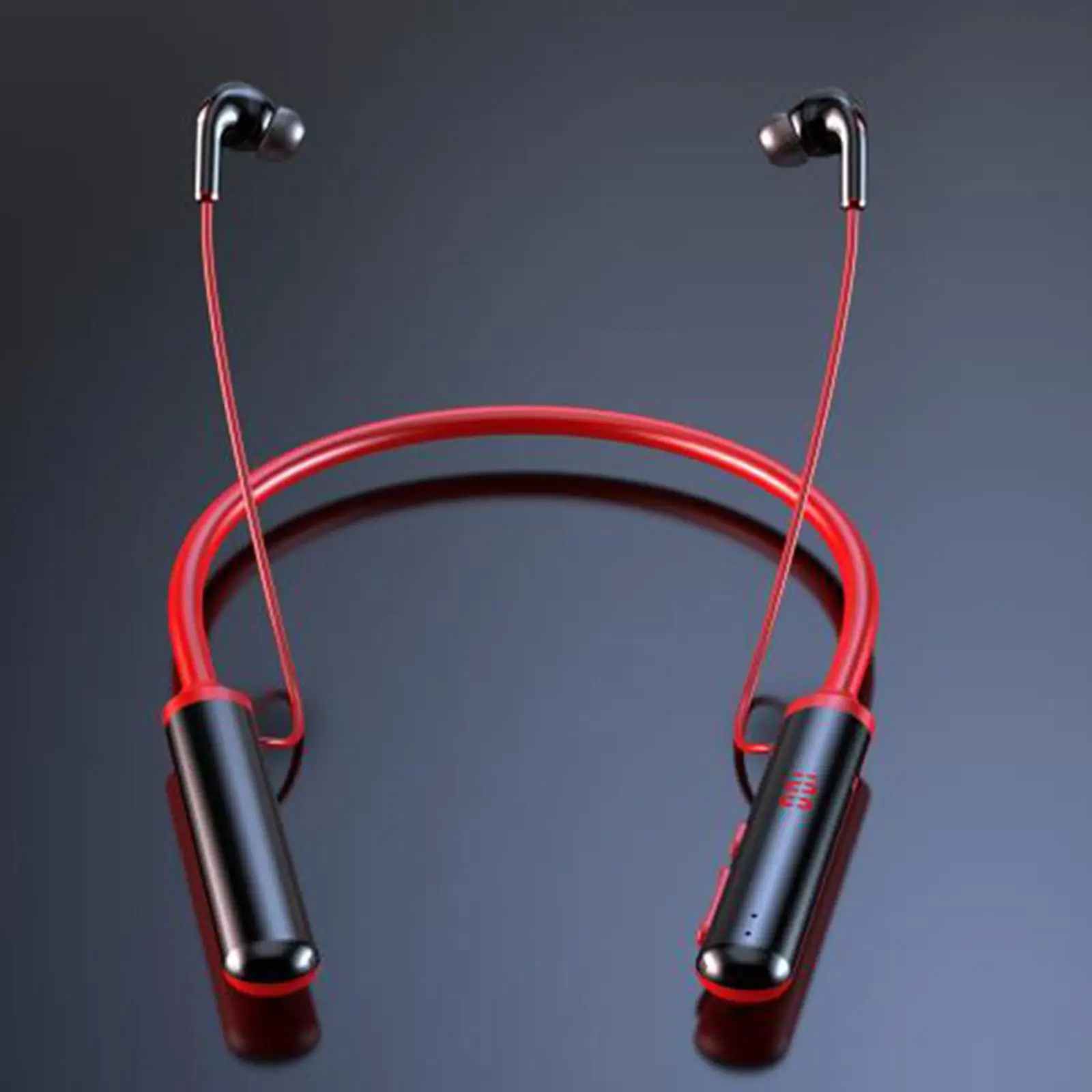 Cuffie Bluetooth Wireless auricolari cuffie con archetto da collo microfono con LED