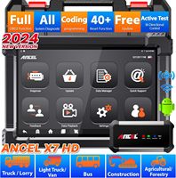 ANCEL X7 HD 12V 24V Heavy Duty Truck Scanner Bidirectional Diesel Scan Tool All System 40+ Reset ECU Coding OBD Trucks Diagnosis