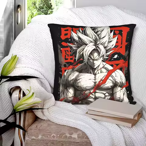 Dragon Ball Z Square Pillowcases Polyester Home Super Saiyan Cushion Cover Funny Home Decoration Pillowcase 40*40