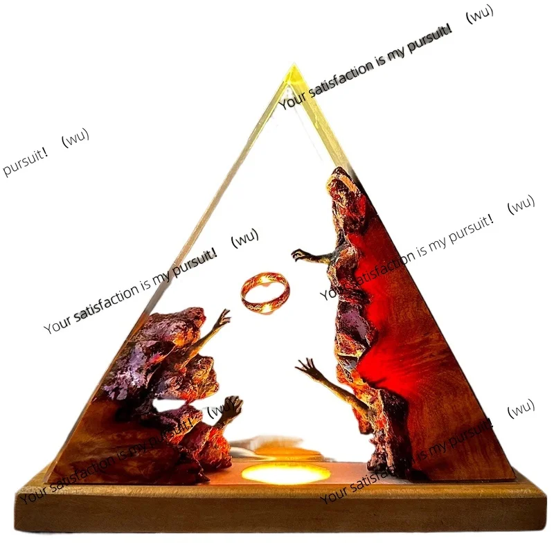 ZOCI-Magic World Creature Resin Table Light, Halloween Theme, Night Light USB Charging