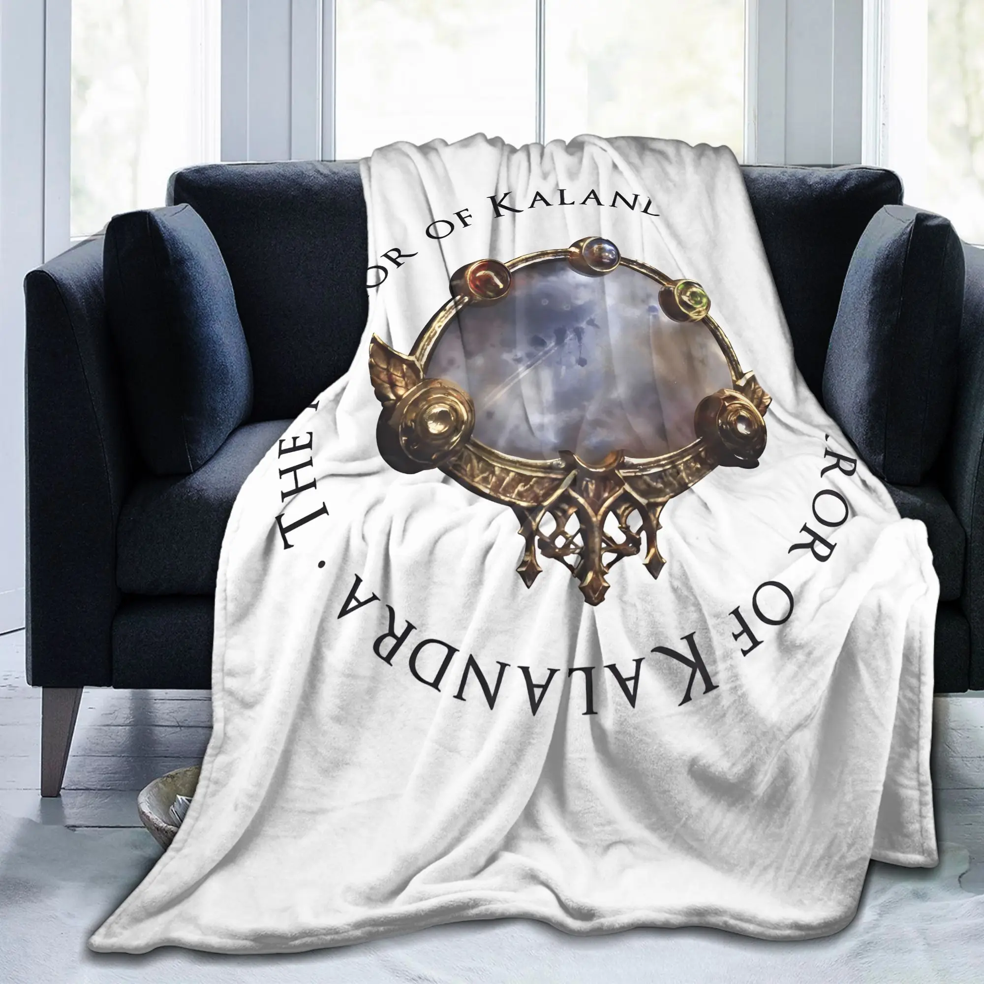 Paths Exile Mirror of Kalandra Fantasy Blanket Flannel Winter RPG Gamer Multifunction Soft Bedding Throw Blanket Bedspreads