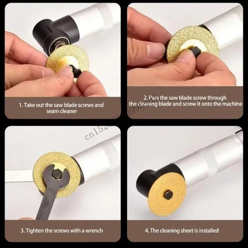 

11UA Эффективный 6-скоростной регулируемый очиститель швов для кухни и ванной комнаты, плитка, ремонт дома, удобное длительное