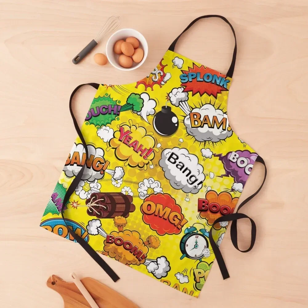 Cartoons and Comics Apron Waterproof Kitchen Supplies Woman Work Apron