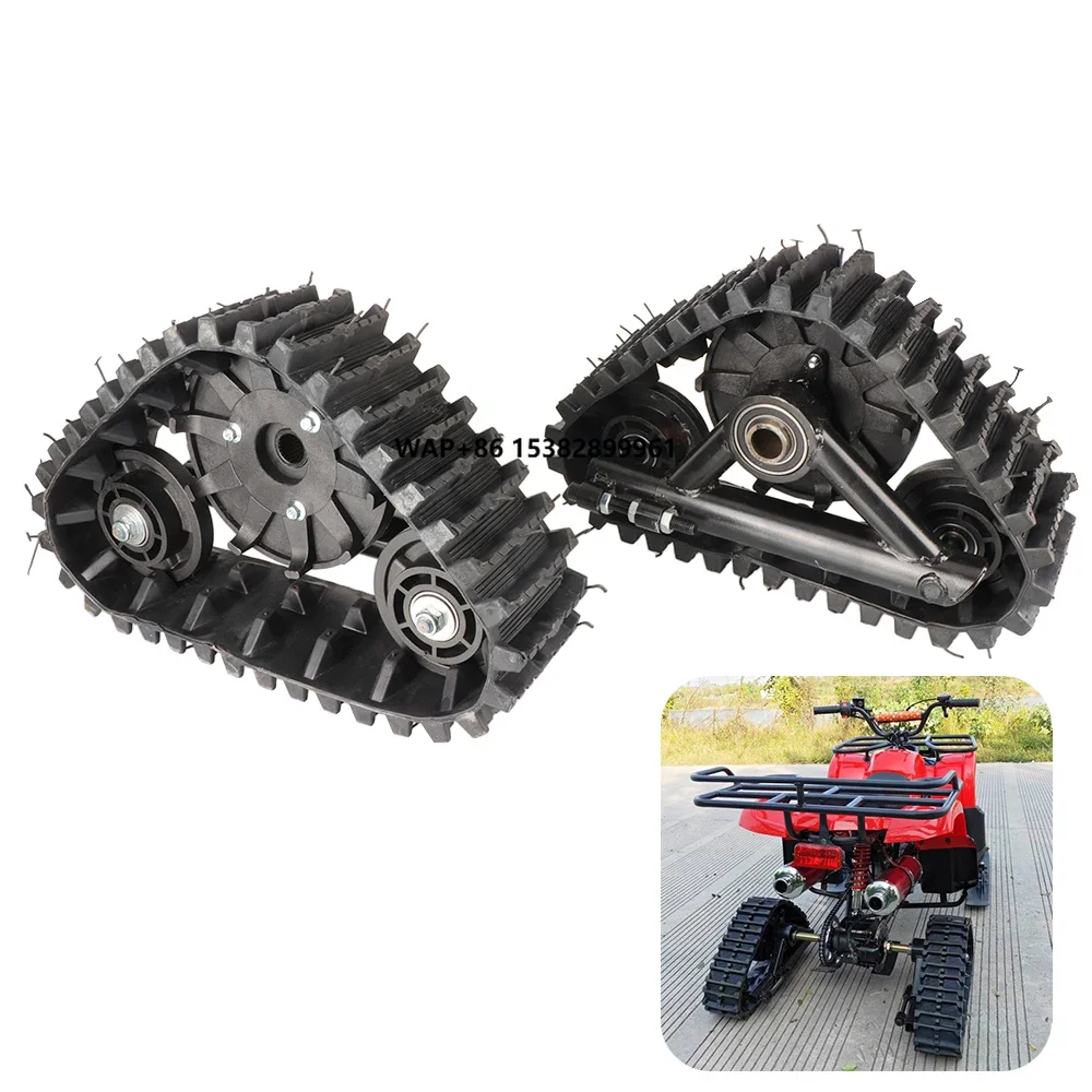 Rear Wheel Rear Tracks for Go Kart Karting UTV Buggy Quad ATV Snow Sand Snowmobile Tracks