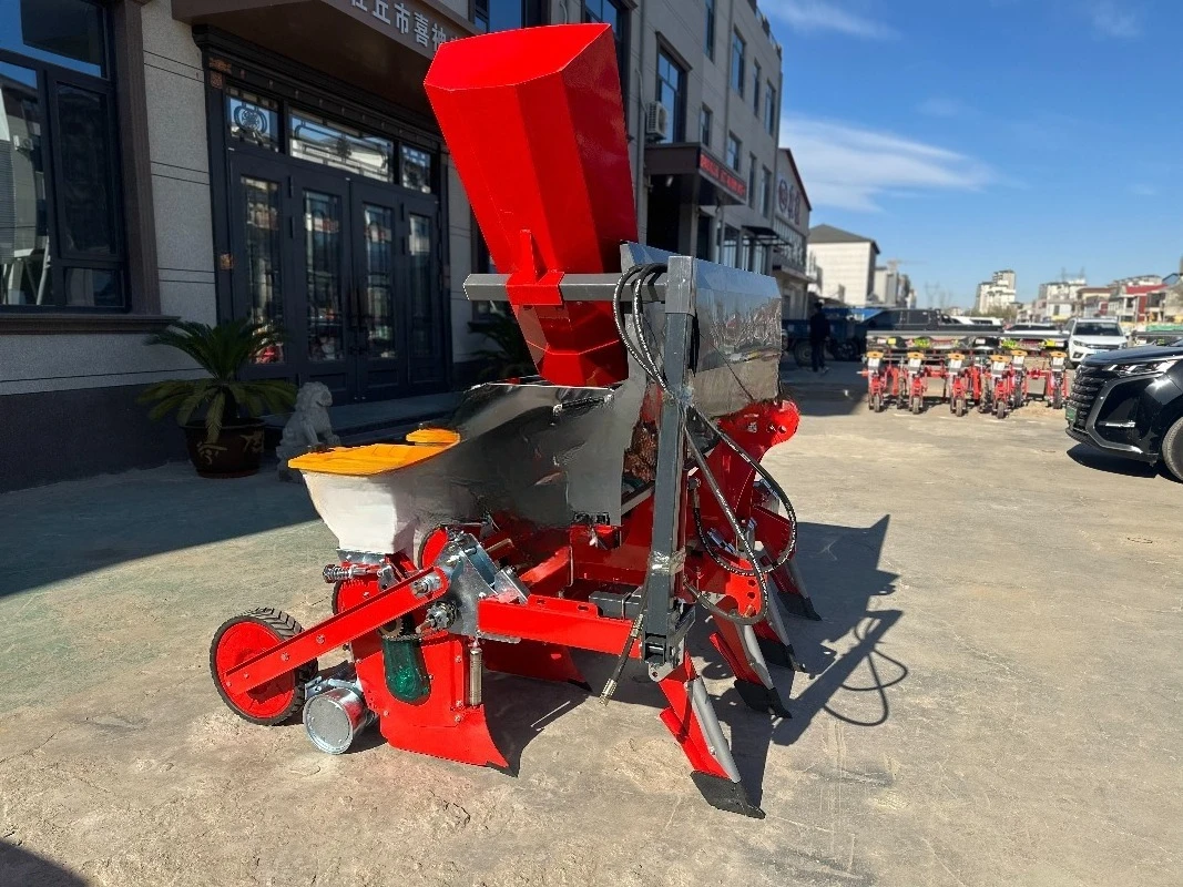 Large Four-Row Gearbox Seeder Machine Transplanter Efficient Sowing Fertilizing Corn Sorghum Terrain-Imitating Profile Hydraulic