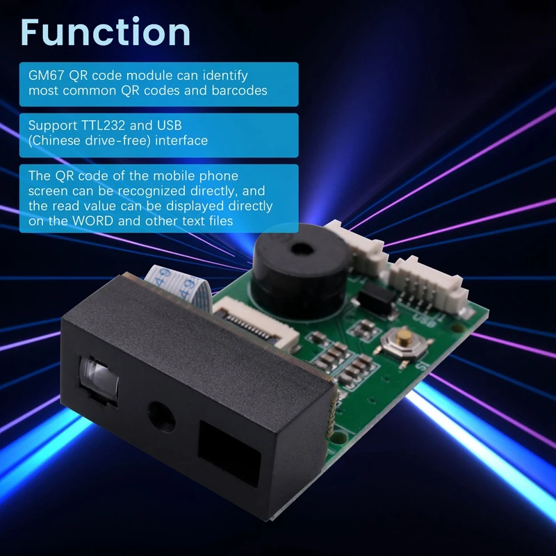 GM67 1D/2D USB UART Barcode Scanner QR Code Scanner Module Reader