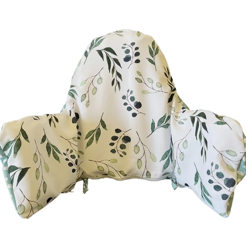 Juste de coussin de chaise de salle à manger en polyester et coton imprimé pour enfants, coussins de dossier gonflables pour siège d'enfant, accessoire d'oreiller pour bébé