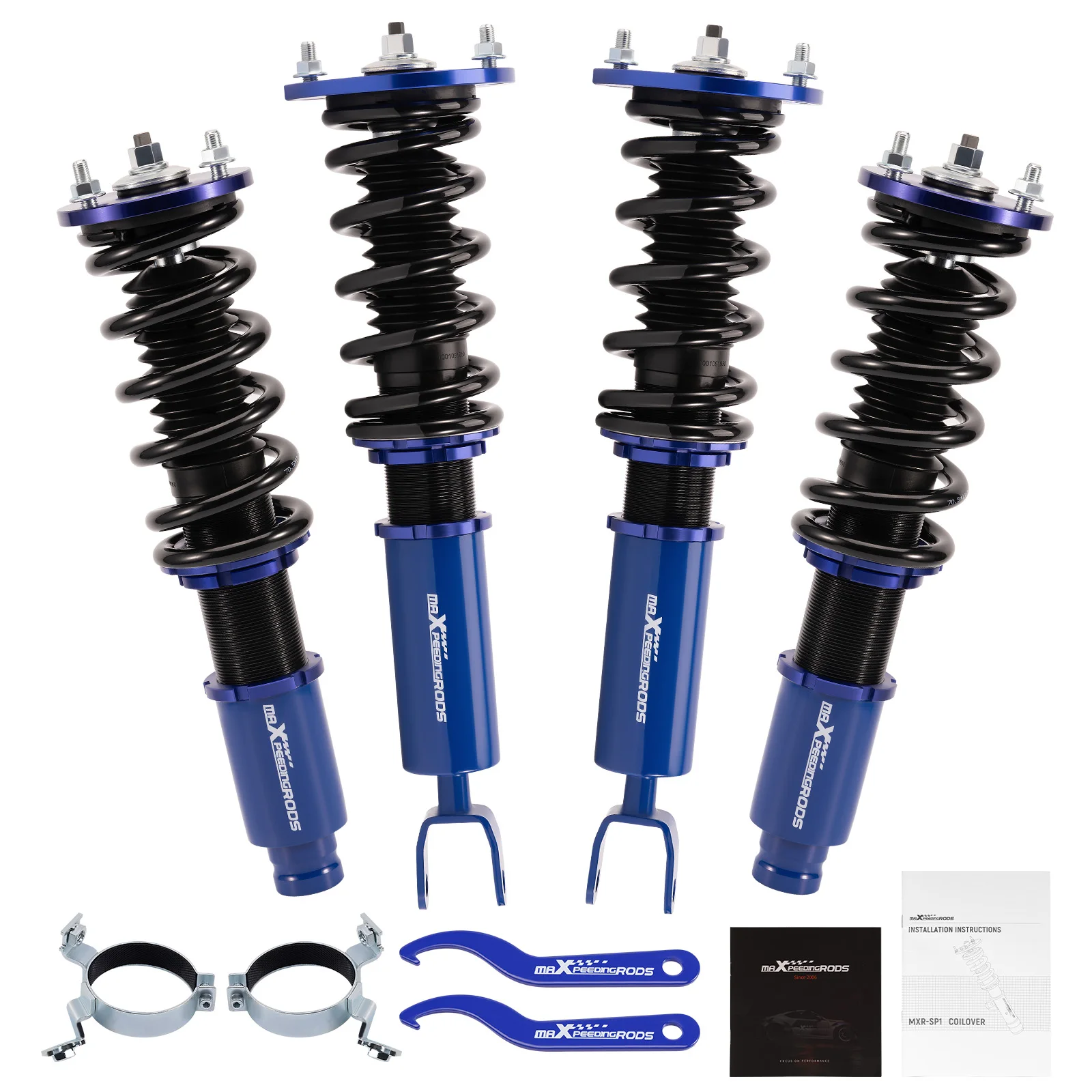 Coilovers Suspension Struts For Honda Accord 1990-97 Adj. Height  Coils, Springs Shock  Strut