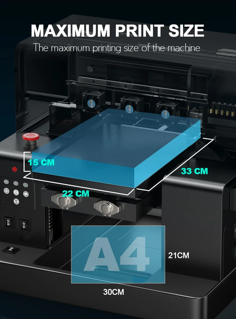 Hot Sell A4 UV DTF Flatbed Printer Sticker Acrylic PVC Board Bottle Glass Wood Metal Acrylic Multifunctional Inkjet Printer