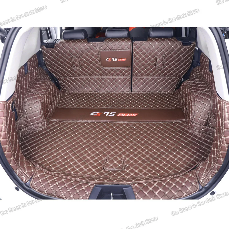 Кожаный коврик для багажника автомобиля, подкладка для груза changan cs75 plus 2020 2021, коврик для заднего багажника lugguage cs75PLUS 2022 2023, задний багажник