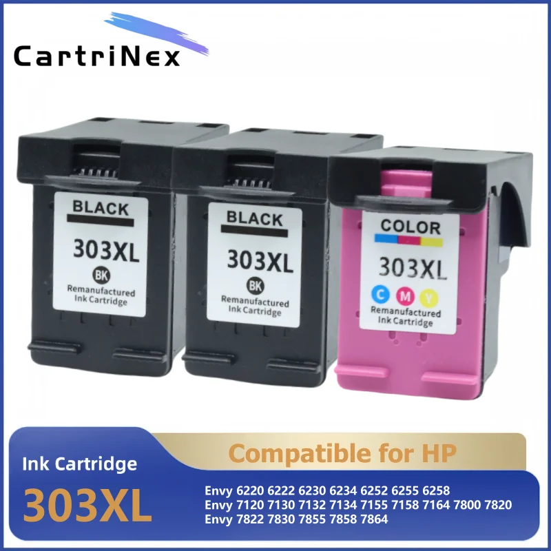 

Совместимый картридж 303XL для HP303, замена для принтера HP 303 XL Envy Photo 6220 6230 6232 6234 7130 7134 7830