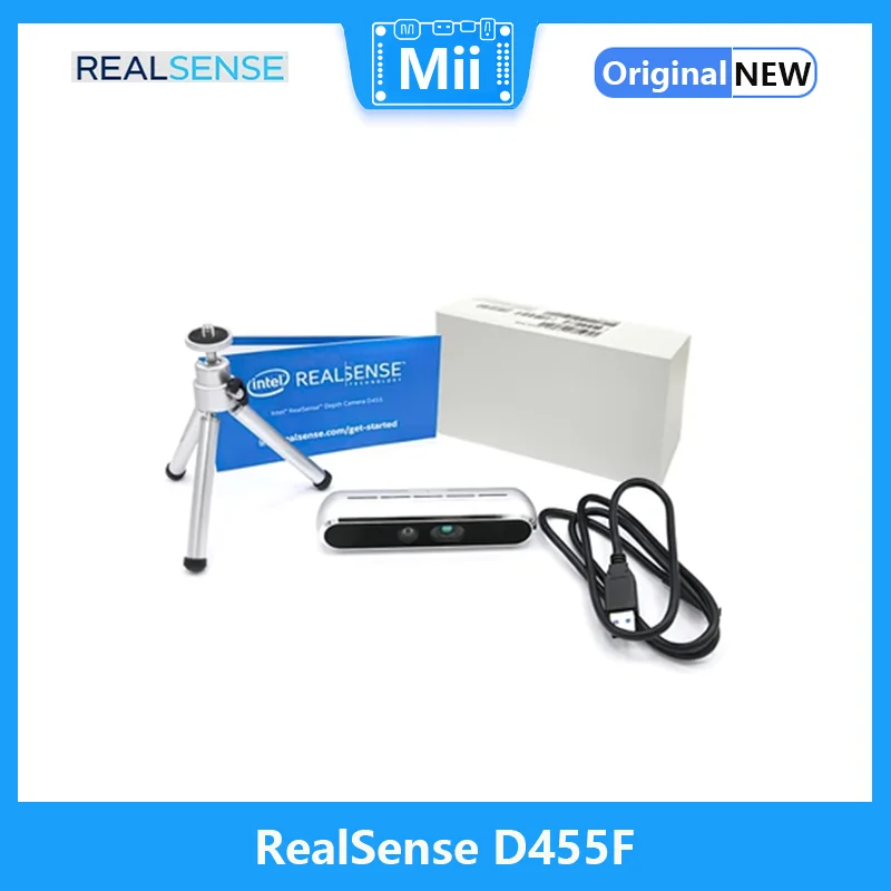 Câmera RealSense Profundidade, D455f, o dobro do alcance, melhor desempenho