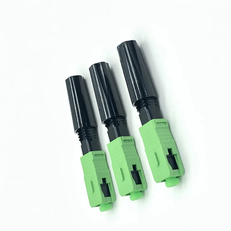 

SC APC Optic Fiber Quick Connector For FTTH Reusable Fusion Fiber Optical Cold Coupler Adapter Connect Tools-Y47A