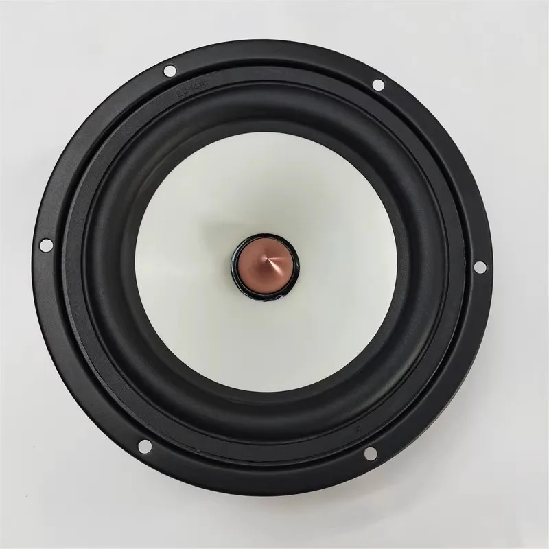 SOTAMIA 1 Uds. Subwoofer tipo bala de 6,5 pulgadas 8 Ohm 110 vatios Mica PP lavabo de ala ancha altavoz para la fiebre del hogar diámetro exterior 180mm