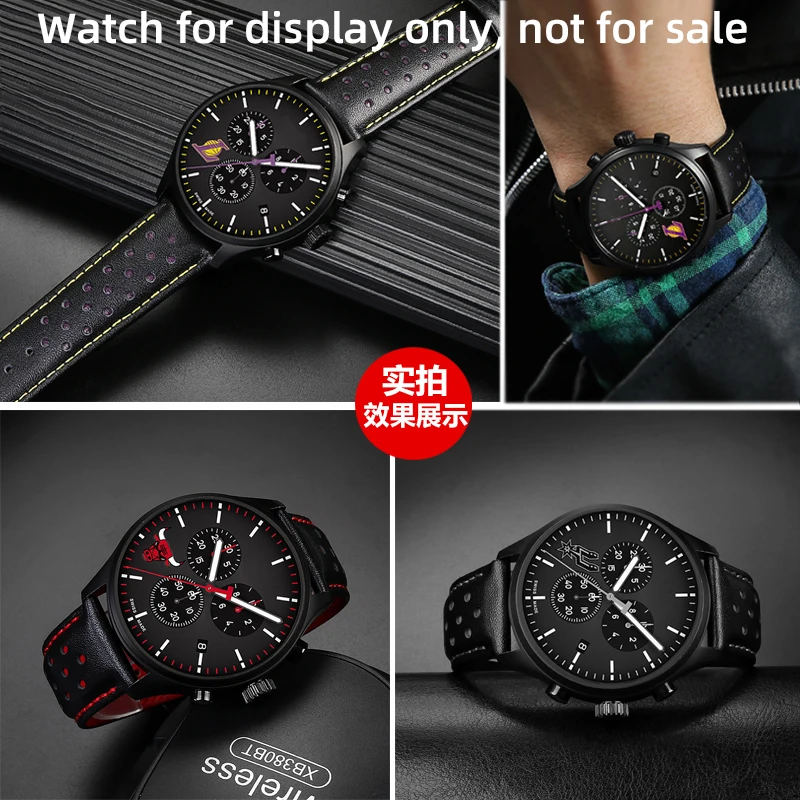 Tissot 1853 스페셜 T116 시계 벨트, NBA 공동 브랜드 T116617 레이커스 워리어스 호이어 남성용 팔찌, 정품 가죽 스트랩, 22mm